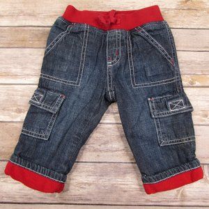 Gymboree Pirate Adventure Red Fleece Lined Cargo